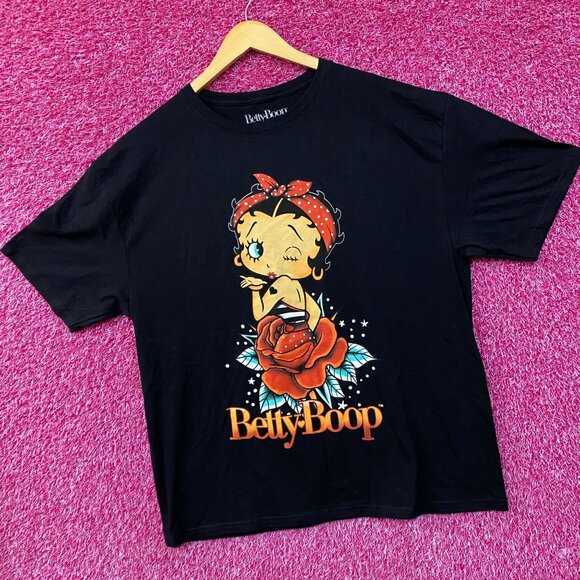Betty Boop Dream In Rose Pin Up Retro T-Shirt XL - Picture 3 of 4
